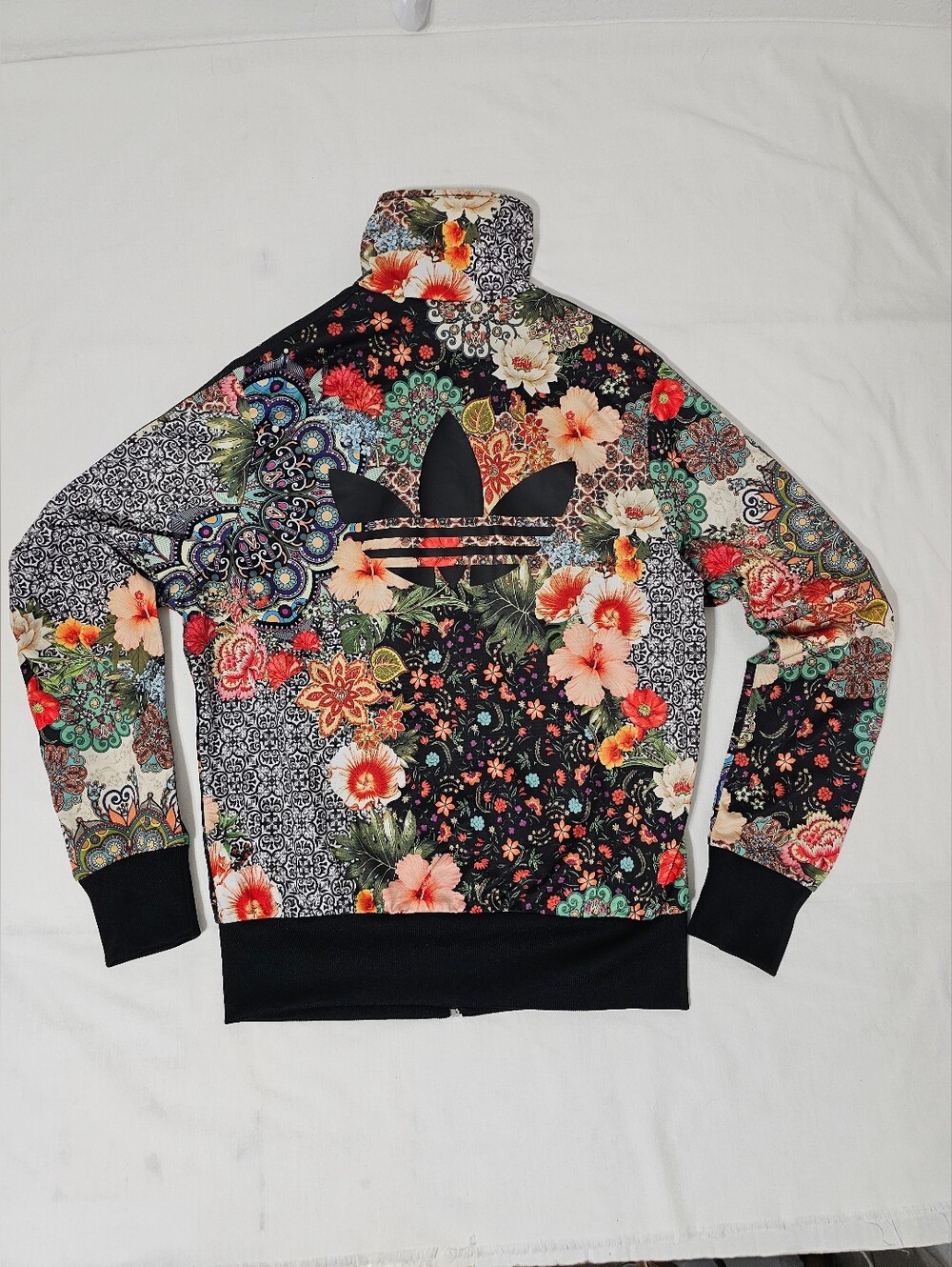 Adidas Originals Jardim Agharta x FARM Firebird Track Jacket Floral Trefoil M - Picture 10 of 10
